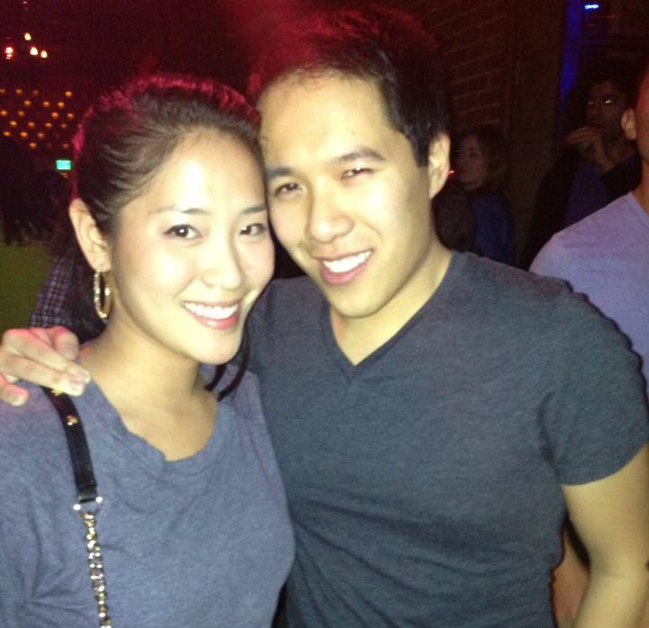 Tiffany with a friend at the Abbey in West Hollywood